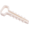 Дюбель-хомут JAZZWAY 5054905 PCD-F 05х08-45-100WH для плоского кабеля PA6,6 бел. (уп.100шт)