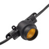 Гирлянда уличная JAZZWAY БЕЛТ-ЛАЙТ PBL-S40/L24+1,5 Black E27 IP65 24м 5058255